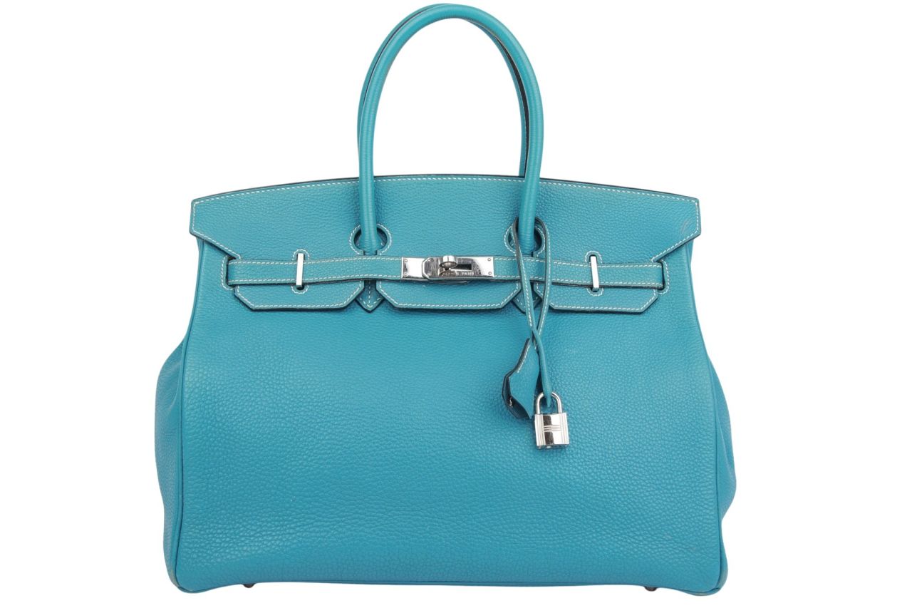 Hermès Birkin 35 Blue Jean Togo Leder