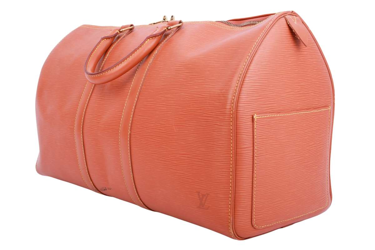 Louis Vuitton Keepall 45 Epi Leder Cognac | Luxussachen.com