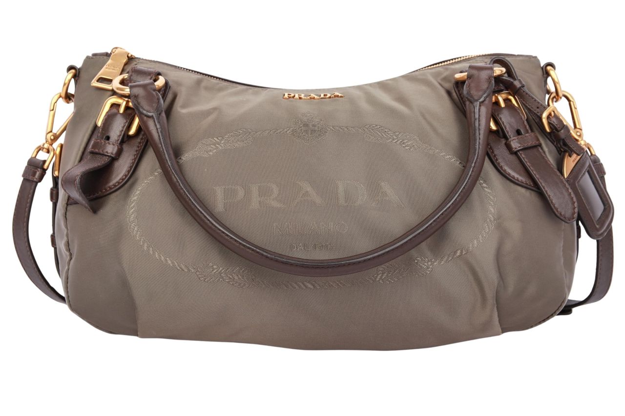 Prada Shopper Nylon Khaki