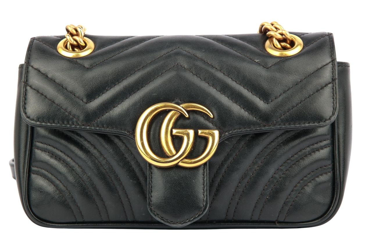 Gucci Marmont Small Leder Schwarz