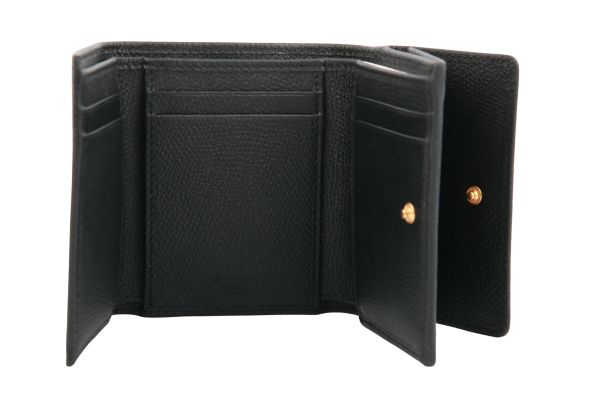 Valentino Garavani Portemonnaie VLogo Kalbsleder Schwarz