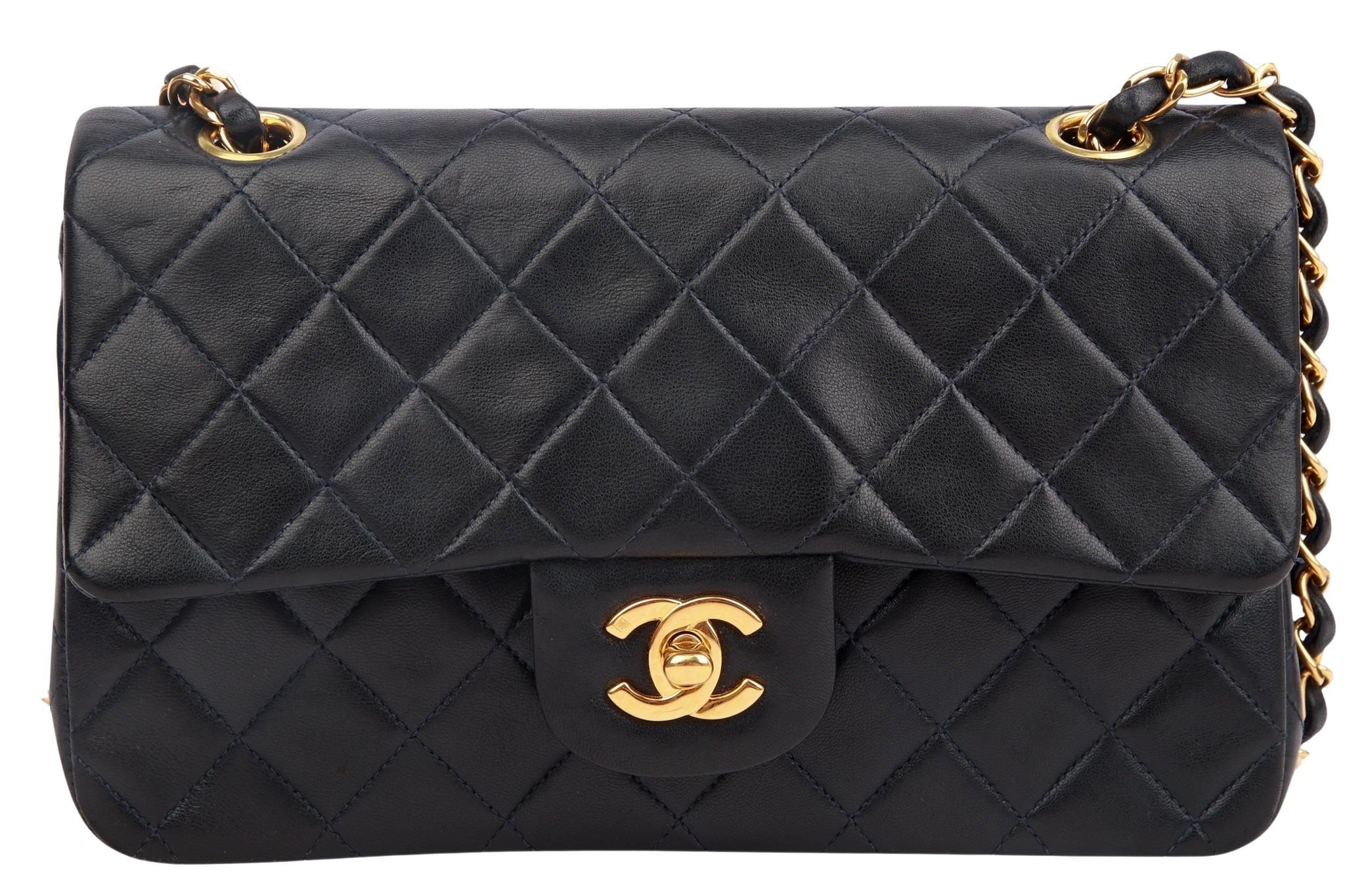 Chanel Timeless Classic Double Flap Small Blau